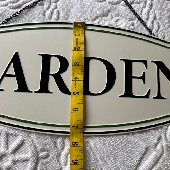 Metal Garden Sign with Black Lettering - Picture 3 of 9